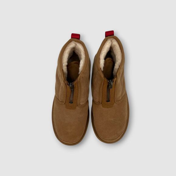 UGG Classic Neumel Zip Suede Platform Boots Chestnut Women’s Size 8 - Picture 5 of 9